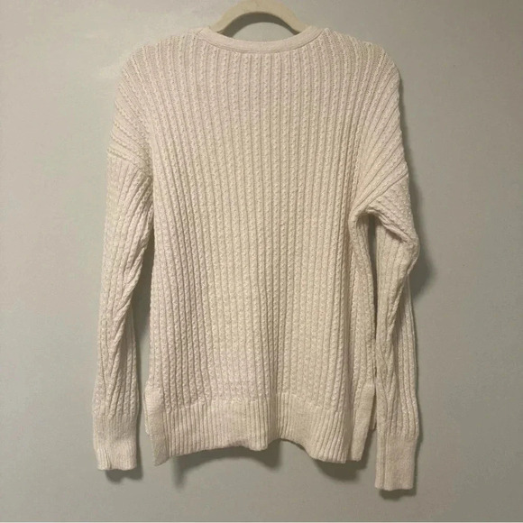 Ann Taylor ivory cable knit alpaca wool  blend sweater - Picture 5 of 5